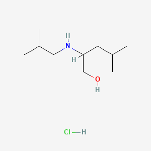 4-Methyl-2-(2-methylpropylamino)pentan-1-ol;hydrochloride