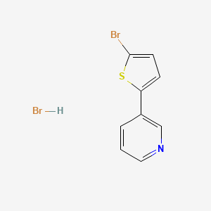 molecular formula C9H7Br2NS B8093020 3-(5-Bromothiophen-2-yl)pyridine;hydrobromide 