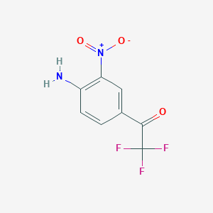 molecular formula C8H5F3N2O3 B8093052 1-(4-Amino-3-nitro-phenyl)-2,2,2-trifluoro-ethanone 