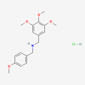 N-(4-Methoxybenzyl)-1-(3,4,5-trimethoxyphenyl)methanamine hydrochloride
