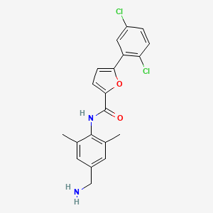 molecular formula C20H18Cl2N2O2 B8093074 N-(4-(aminomethyl)-2,6-dimethylphenyl)-5-(2,5-dichlorophenyl)furan-2-carboxamide CAS No. 1314212-39-9