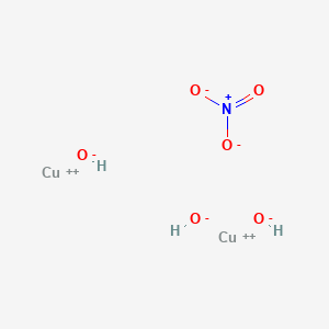 molecular formula Cu(NO3)2<br>CuN2O6 B080931 二铜三氢氧化物硝酸盐 CAS No. 12158-75-7
