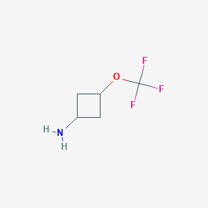 molecular formula C5H8F3NO B8093134 cis-3-Trifluoromethoxy-cyclobutylamine 
