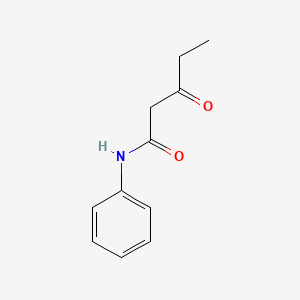 molecular formula C11H13NO2 B8093186 3-氧代-N-苯基戊酰胺 