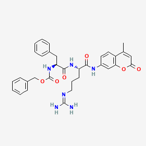 molecular formula C33H36N6O6 B8093290 N-CBZ-苯丙氨酸-精氨酸-AMC 