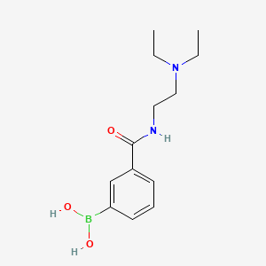 molecular formula C13H21BN2O3 B8093297 (3-((2-(Diethylamino)ethyl)carbamoyl)phenyl)boronic acid 