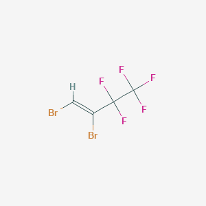 molecular formula C4HBr2F5 B8093315 1,2-Dibromo-3,3,4,4,4-pentafluoro-but-1-ene 