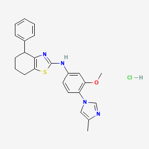 molecular formula C24H25ClN4OS B8093330 gamma-Secretase modulator 1 (hydrochloride) 
