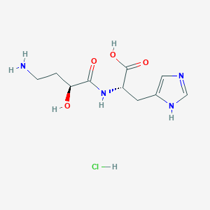 molecular formula C10H17ClN4O4 B8093349 Carnostatine (hydrochloride) 