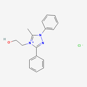 molecular formula C17H18ClN3O B8093457 2-(5-Methyl-1,3-diphenyl-1,2,4-triazol-4-ium-4-yl)ethanol;chloride 
