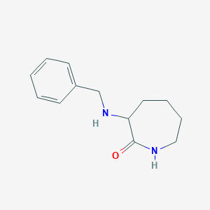 molecular formula C13H18N2O B080935 3-(Benzylamino)hexahydro-2H-azepin-2-one CAS No. 13147-86-9