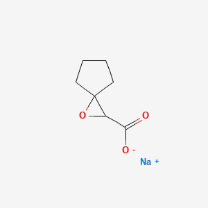 molecular formula C7H9NaO3 B8093509 CID 12594837 