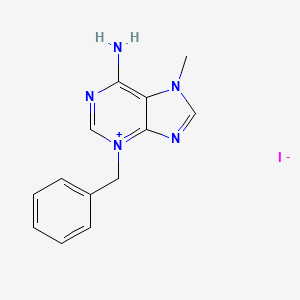 molecular formula C13H14IN5 B8093567 3-Benzyl-7-methyl adeninium iodide 