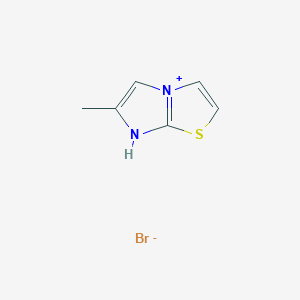 molecular formula C6H7BrN2S B8093586 6-methyl-7H-imidazo[2,1-b][1,3]thiazol-4-ium;bromide 