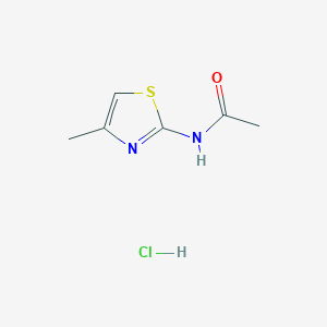 molecular formula C6H9ClN2OS B8093589 N-(4-methyl-1,3-thiazol-2-yl)acetamide;hydrochloride 