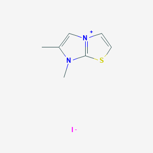 molecular formula C7H9IN2S B8093599 6,7-Dimethylimidazo[2,1-b][1,3]thiazol-4-ium;iodide 