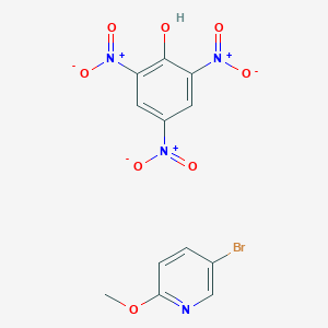 molecular formula C12H9BrN4O8 B8093640 5-Bromo-2-methoxypyridine;2,4,6-trinitrophenol 