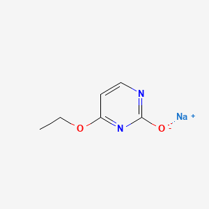 molecular formula C6H7N2NaO2 B8093648 Sodium;4-ethoxypyrimidin-2-olate 