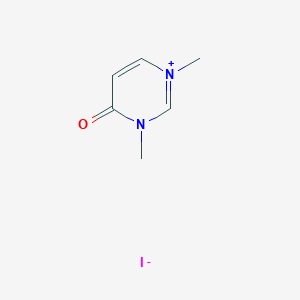 molecular formula C6H9IN2O B8093650 1,3-Dimethyl-4-oxo-3,4-dihydropyrimidin-1-ium iodide CAS No. 14027-62-4