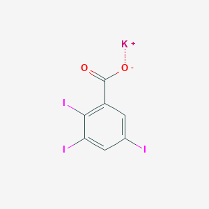 molecular formula C7H2I3KO2 B8093662 2,3,5-三碘苯甲酸钾 