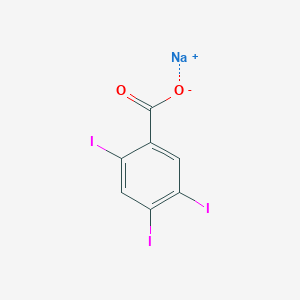 molecular formula C7H2I3NaO2 B8093666 Sodium;2,4,5-triiodobenzoate 