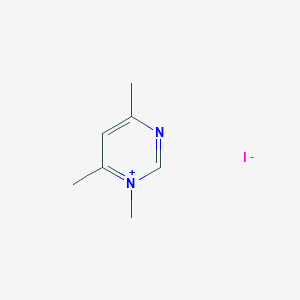 molecular formula C7H11IN2 B8093675 1,4,6-Trimethylpyrimidinium iodide 