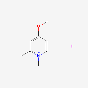 molecular formula C8H12INO B8093677 4-Methoxy-1,2-dimethylpyridin-1-ium;iodide 