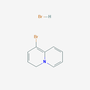 molecular formula C9H9Br2N B8093684 1-bromo-4H-quinolizine;hydrobromide 