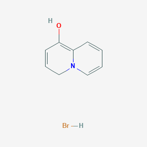 molecular formula C9H10BrNO B8093691 4H-quinolizin-1-ol;hydrobromide 