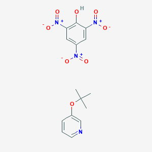3-[(2-Methylpropan-2-yl)oxy]pyridine;2,4,6-trinitrophenol