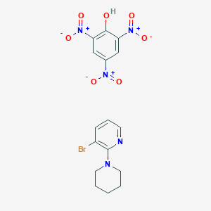 molecular formula C16H16BrN5O7 B8093723 3-Bromo-2-piperidin-1-ylpyridine;2,4,6-trinitrophenol 