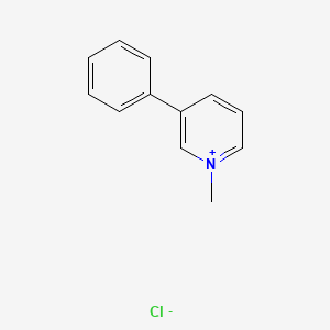 molecular formula C12H12ClN B8093758 1-Methyl-3-phenylpyridin-1-ium;chloride 