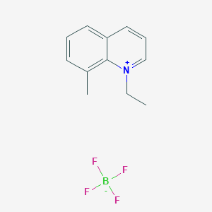 molecular formula C12H14BF4N B8093769 1-Ethyl-8-methylquinolin-1-ium;tetrafluoroborate 