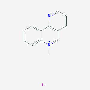 molecular formula C13H11IN2 B8093770 6-Methylbenzo[h][1,6]naphthyridin-6-ium;iodide 