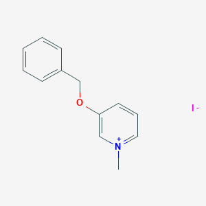 molecular formula C13H14INO B8093778 1-Methyl-3-phenylmethoxypyridin-1-ium;iodide 