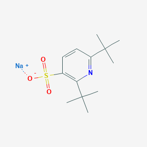 molecular formula C13H20NNaO3S B8093789 Sodium;2,6-ditert-butylpyridine-3-sulfonate 