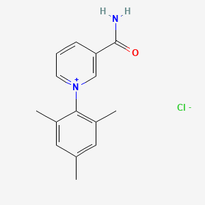 molecular formula C15H17ClN2O B8093820 3-Carbamoyl-1-(2,4,6-trimethylphenyl)pyridin-1-ium chloride CAS No. 87399-14-2