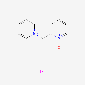 molecular formula C11H11IN2O B8093839 1-Oxido-2-(pyridin-1-ium-1-ylmethyl)pyridin-1-ium;iodide 