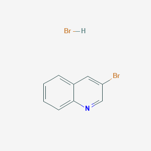 molecular formula C9H7Br2N B8093877 3-溴喹啉；氢溴酸盐 