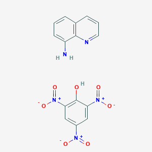 molecular formula C15H11N5O7 B8093897 Quinolin-8-amine;2,4,6-trinitrophenol 