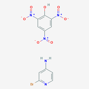 molecular formula C11H8BrN5O7 B8093905 2-Bromopyridin-4-amine;2,4,6-trinitrophenol 