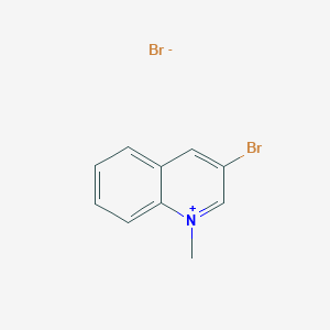 molecular formula C10H9Br2N B8093915 3-Bromo-1-methylquinolin-1-ium;bromide 