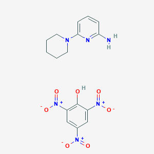 molecular formula C16H18N6O7 B8093917 6-Piperidin-1-ylpyridin-2-amine;2,4,6-trinitrophenol 