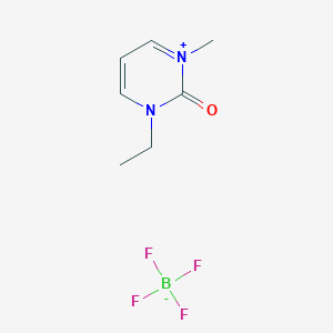 molecular formula C7H11BF4N2O B8093964 1-Ethyl-3-methylpyrimidin-3-ium-2-one;tetrafluoroborate 