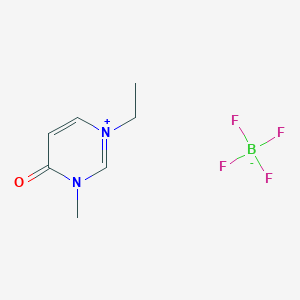 1-Ethyl-3-methylpyrimidin-1-ium-4-one;tetrafluoroborate