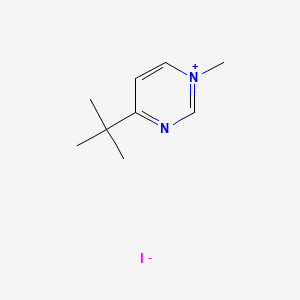 molecular formula C9H15IN2 B8093967 4-Tert-butyl-1-methylpyrimidin-1-ium;iodide 