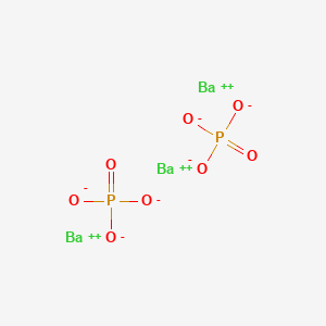 molecular formula Ba3(PO4)2<br>Ba3O8P2 B080940 Barium phosphate CAS No. 13847-18-2