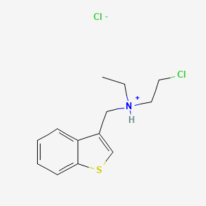 molecular formula C13H17Cl2NS B8094000 1-benzothiophen-3-ylmethyl-(2-chloroethyl)-ethylazanium;chloride CAS No. 7349-45-3