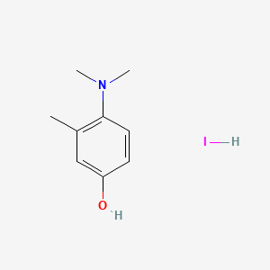 molecular formula C9H14INO B8094020 4-(Dimethylamino)-3-methylphenol;hydroiodide 
