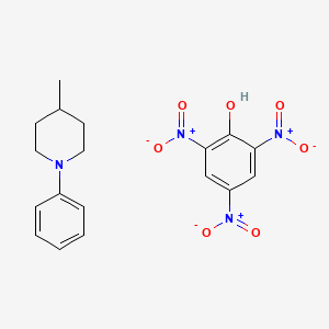 molecular formula C18H20N4O7 B8094050 4-Methyl-1-phenylpiperidine;2,4,6-trinitrophenol 